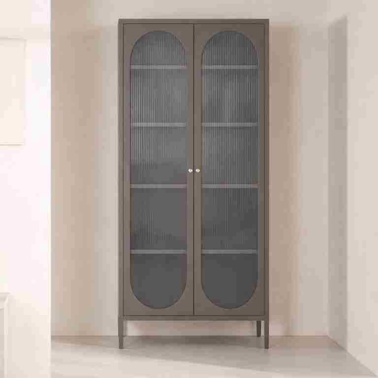 Nohr Vitrinekast Tilla 80 x 180cm - Bruin