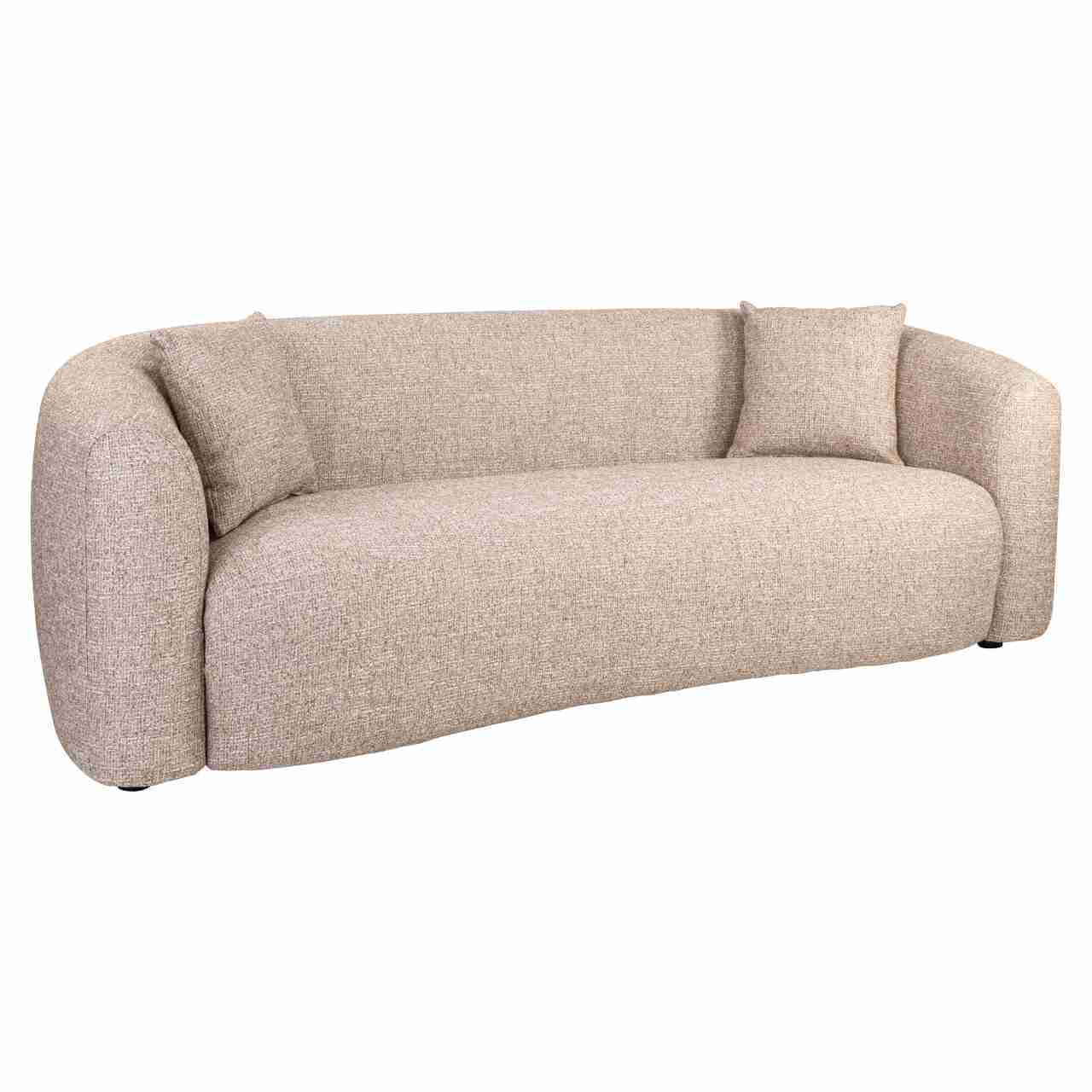 Richmond Bank Luxandra 229cm, Tweed stof - Sand