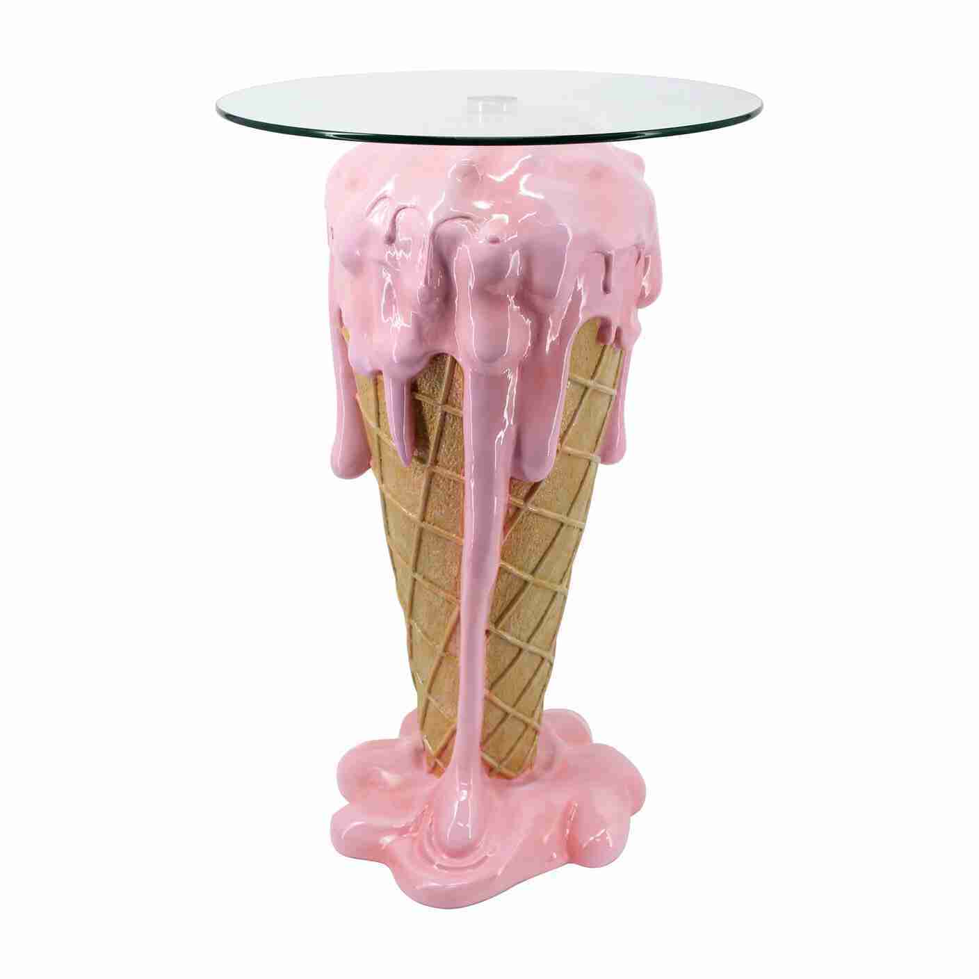 Richmond Bijzettafel Ice √ò48cm - Roze - Rond