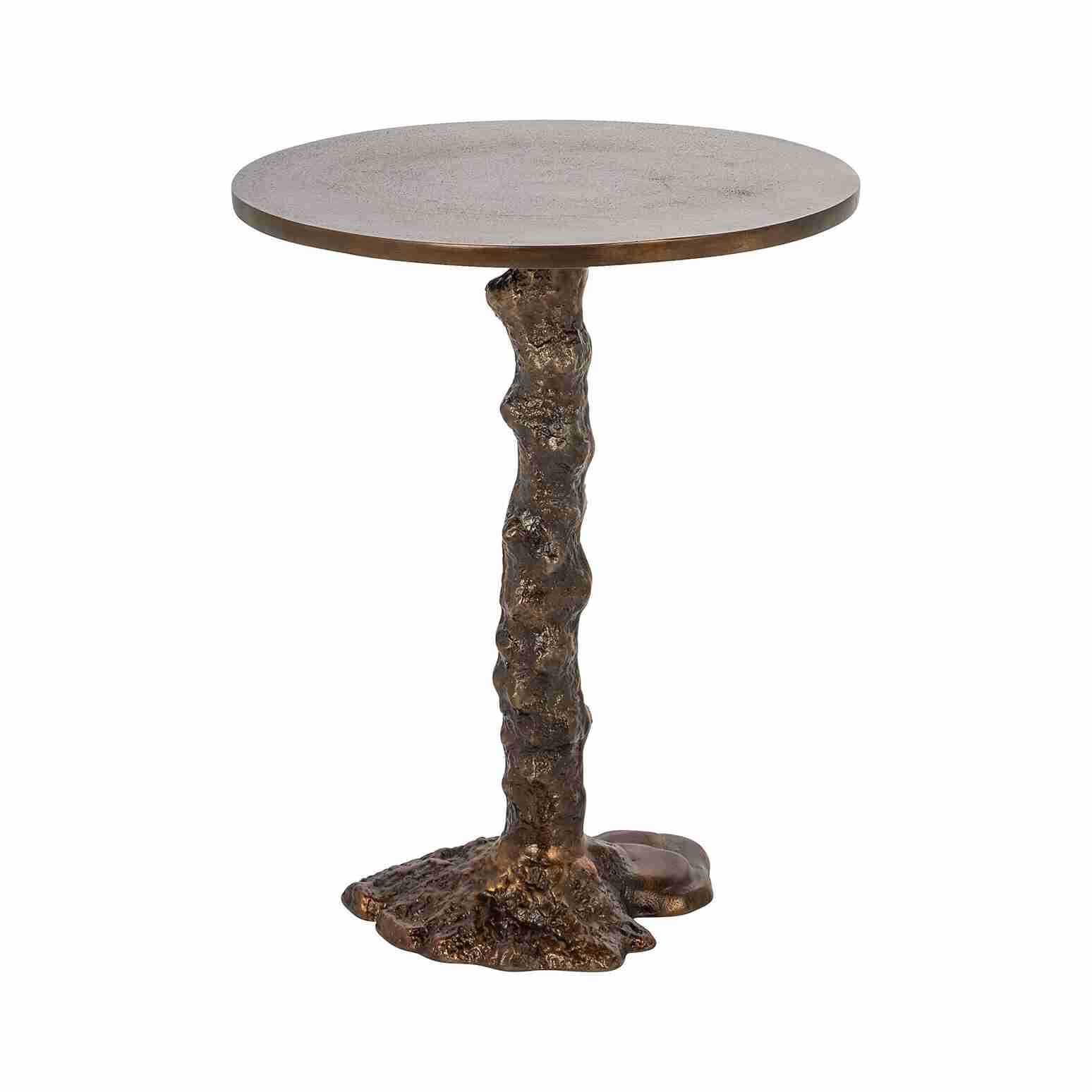 Richmond Bijzettafel Misty 46cm - Brons - Rond