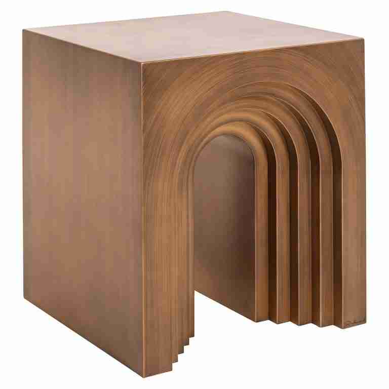 Richmond Bijzettafel Vevey 50 x 50cm - Brushed Gold - Vierkant