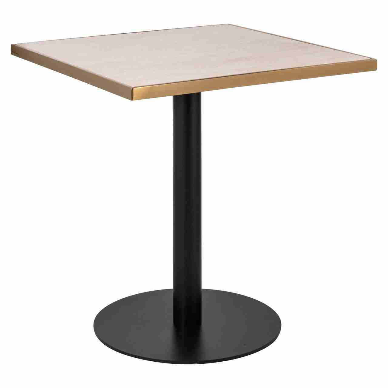 Richmond Bistrotafel Brazza Marmerlook, 70 x 70cm - Beige