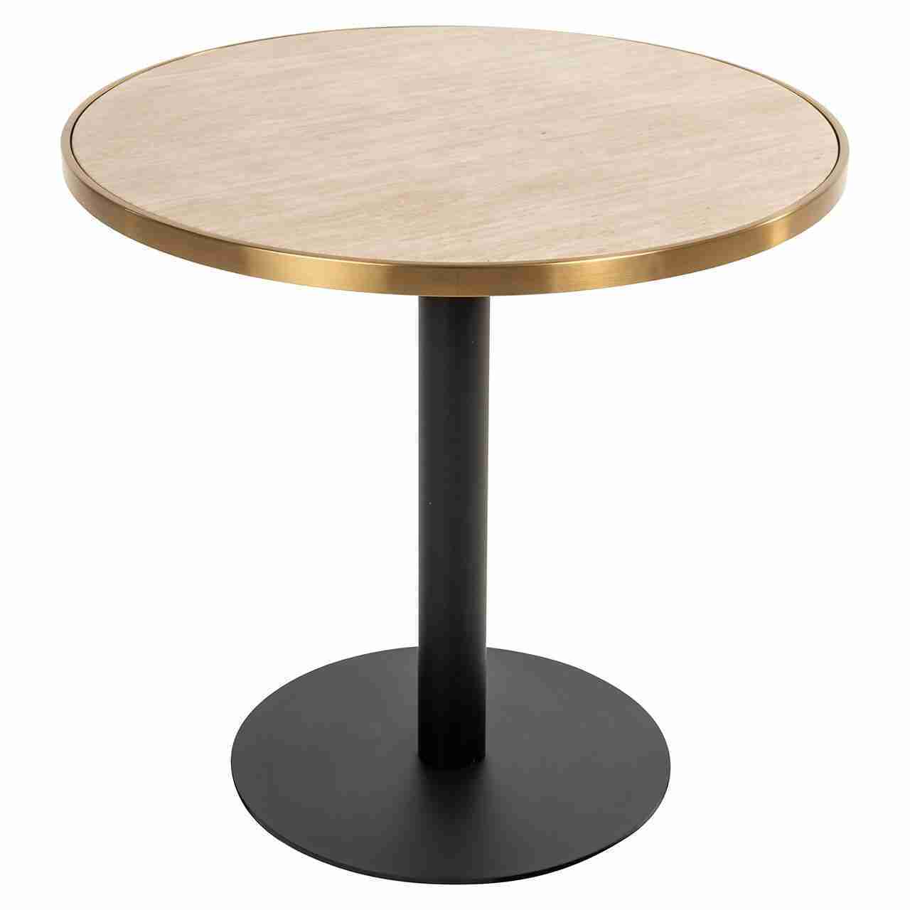 Richmond Bistrotafel Brazza Marmerlook, 80cm - Beige
