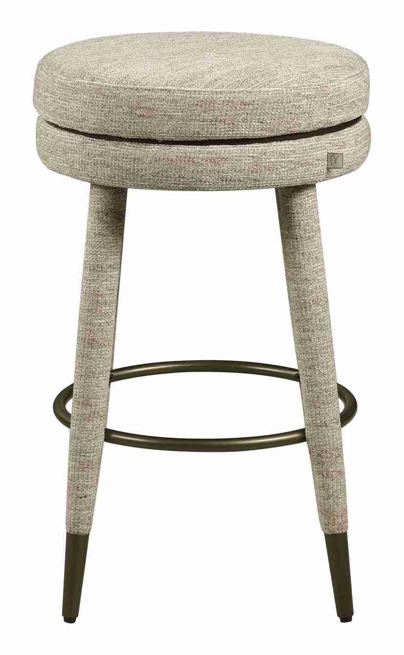 Richmond Draaibare Barkruk Tenashar Softweave stof - Naturel (zithoogte 68cm)