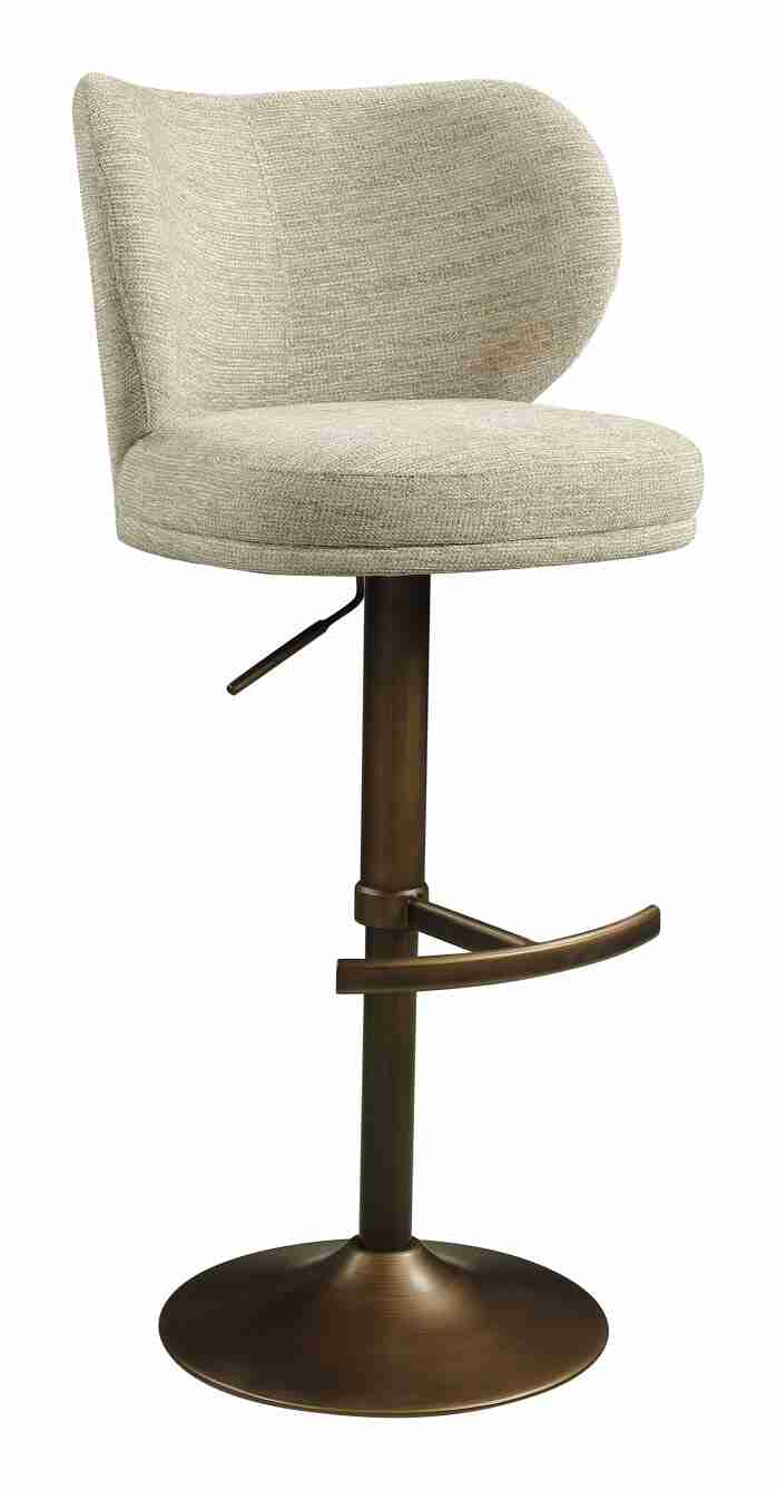 Richmond Draaibare Barstoel Amely Softweave - Naturel (zithoogte 61-83cm)