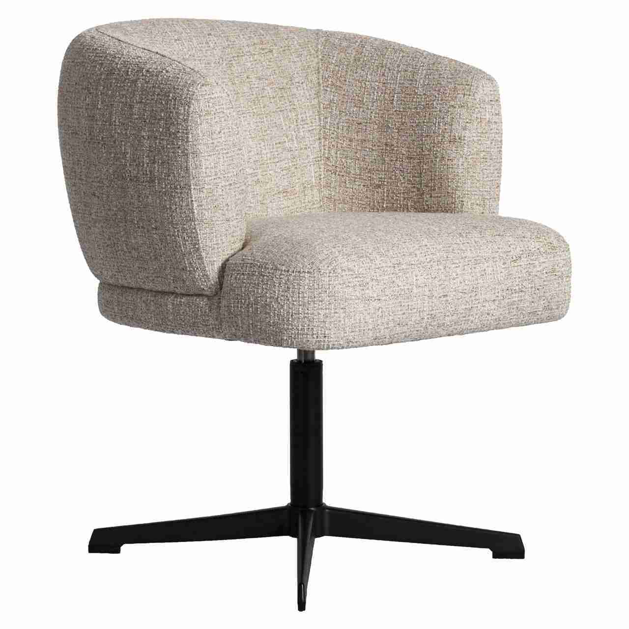 Richmond Draaibare Eetkamerstoel Dinan Tweed - Cream