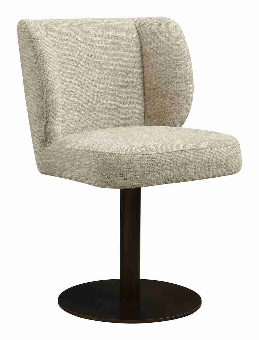Richmond Draaibare Eetkamerstoel Fiona Softweave stof - Naturel