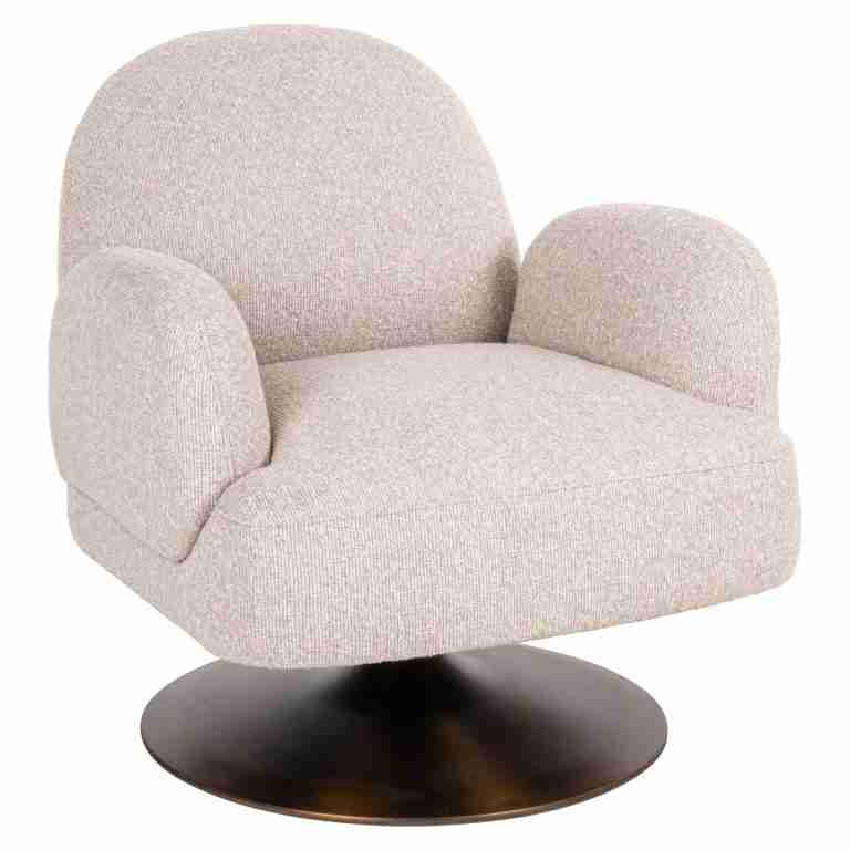 Richmond Draaifauteuil Kagney Bouclé - Bisque
