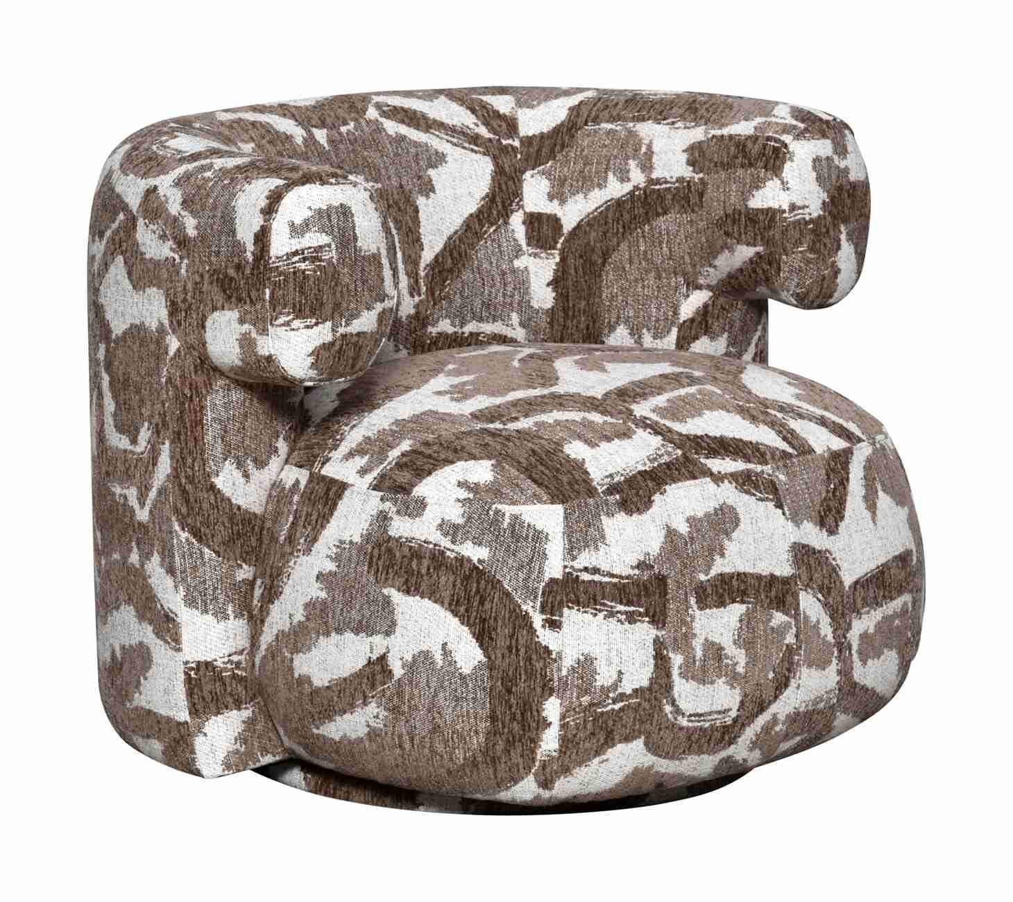 Richmond Draaifauteuil Talley Nature stof - Bruin
