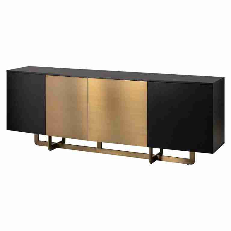 Richmond Dressoir Dax Eiken, 220cm - Goud