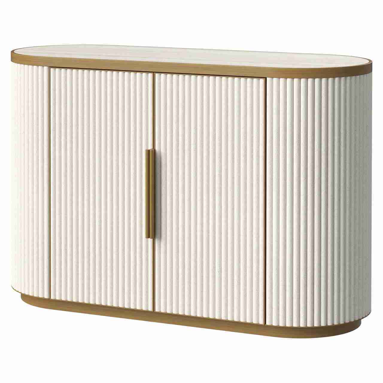 Richmond Dressoir Tivoli Keramiek en stof, 119cm - Wit