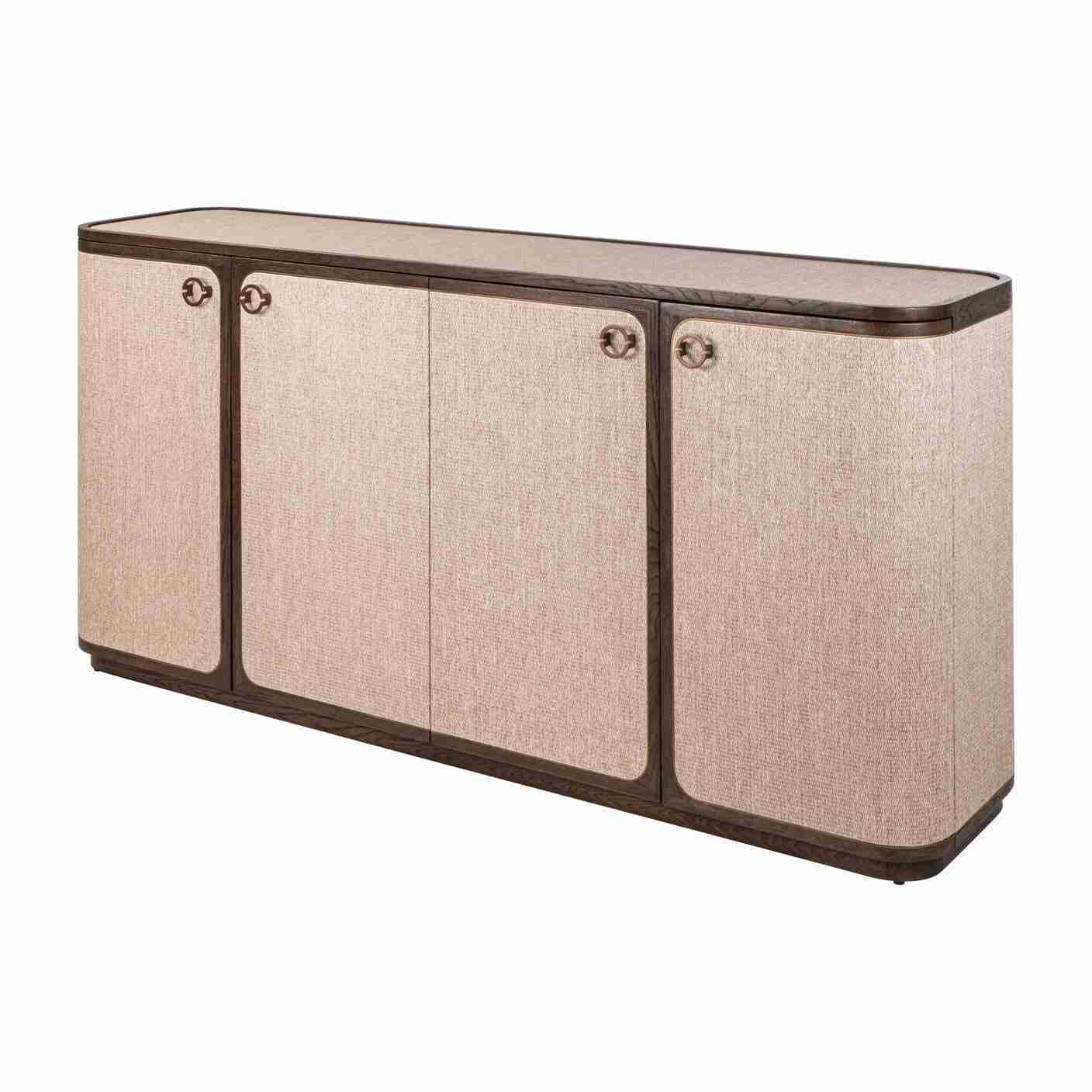 Richmond Dressoir Willox Linnen en eiken, 180cm - Bruin