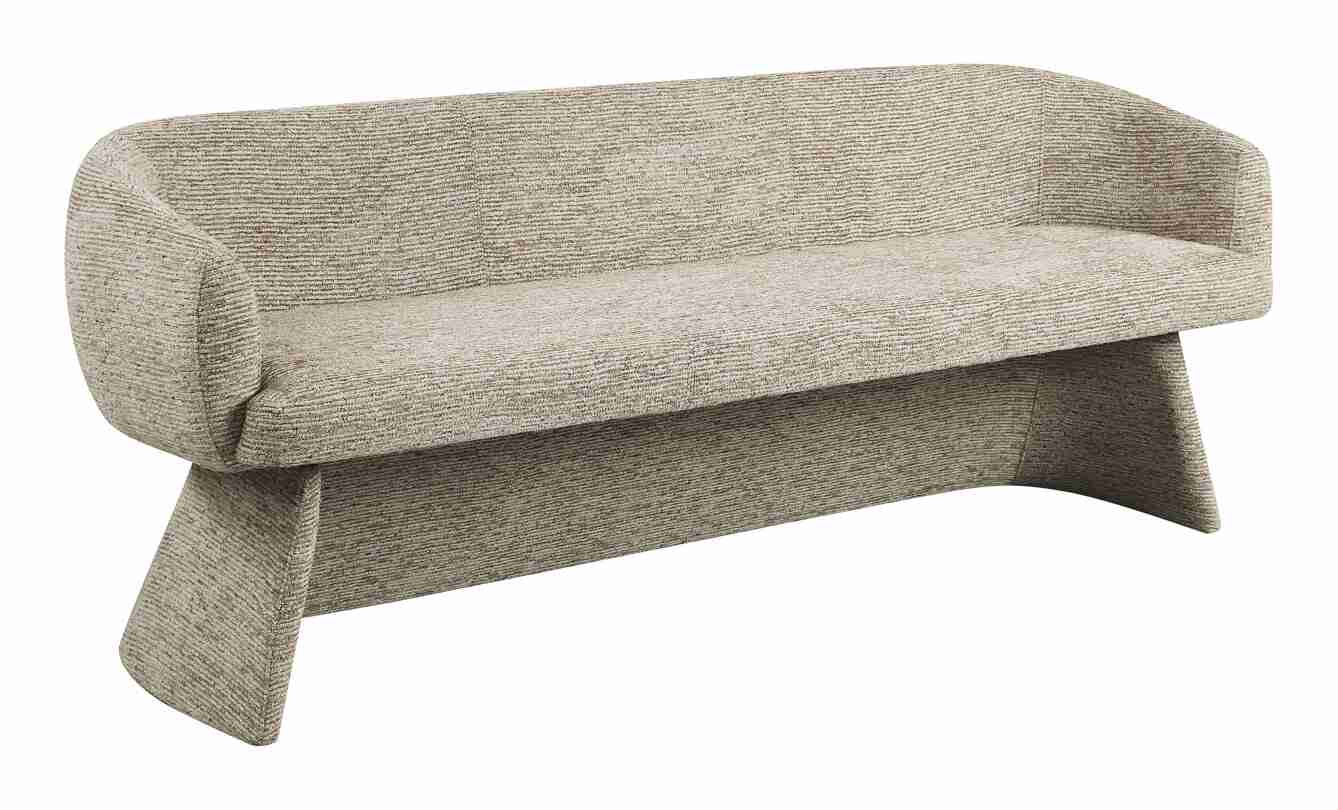 Richmond Eetkamerbank Quiriro 210cm, Linear stof - Mocca