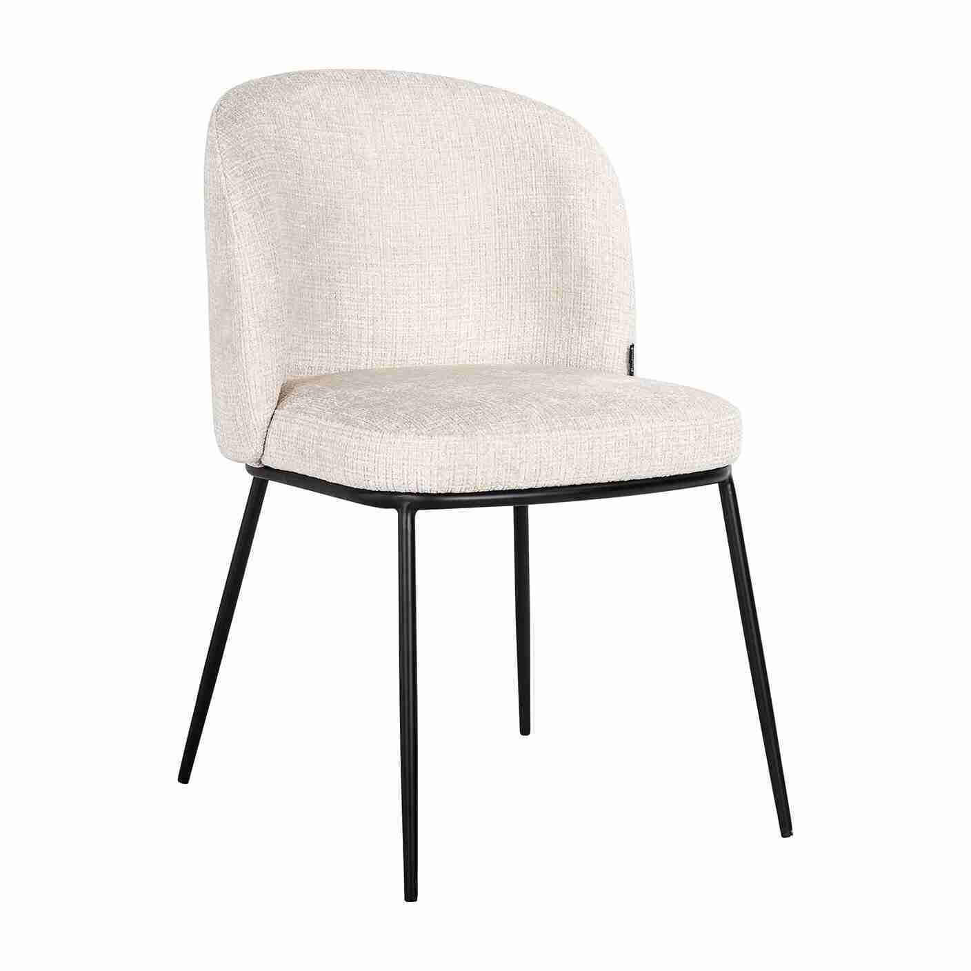 Richmond Eetkamerstoel Elvi Chenille - Beige