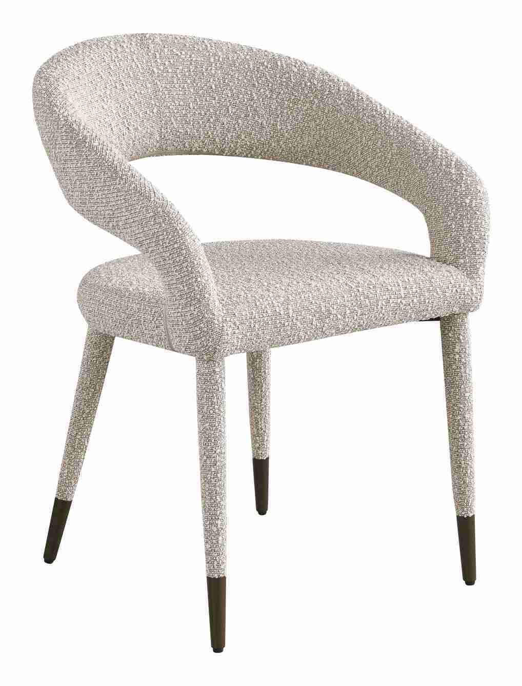 Richmond Eetkamerstoel Gia Chunky stof - Naturel
