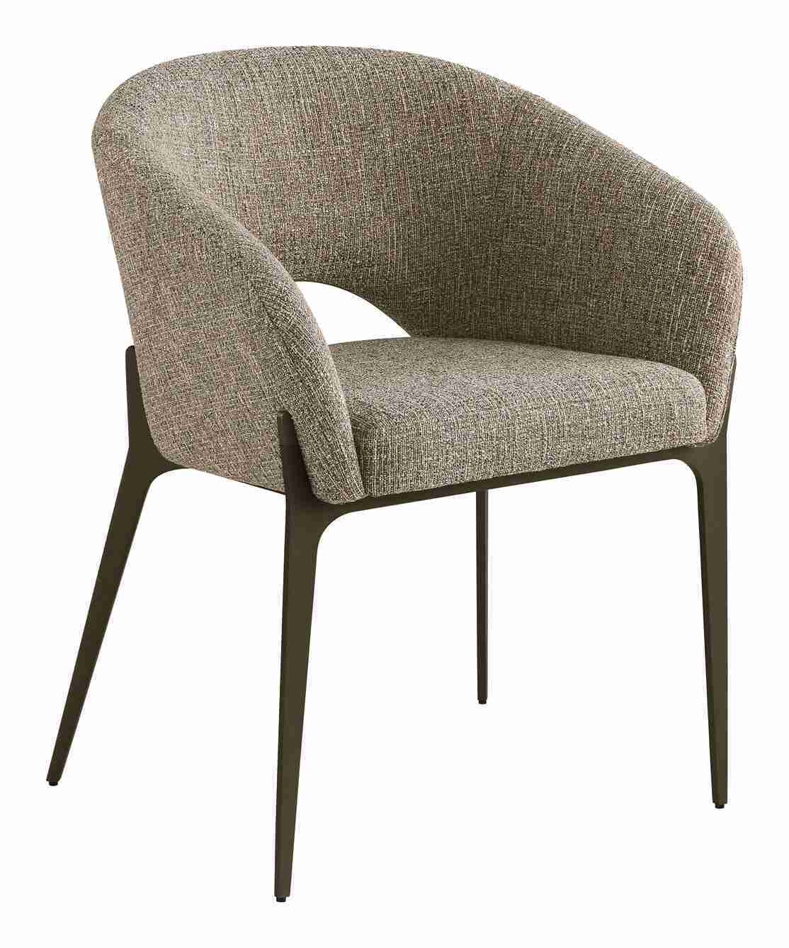 Richmond Eetkamerstoel Kenzi Tweed - Bruin