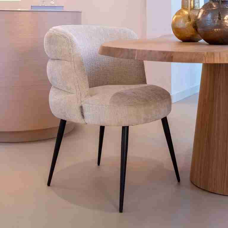 Richmond Eetkamerstoel Stella Chenille - Beige