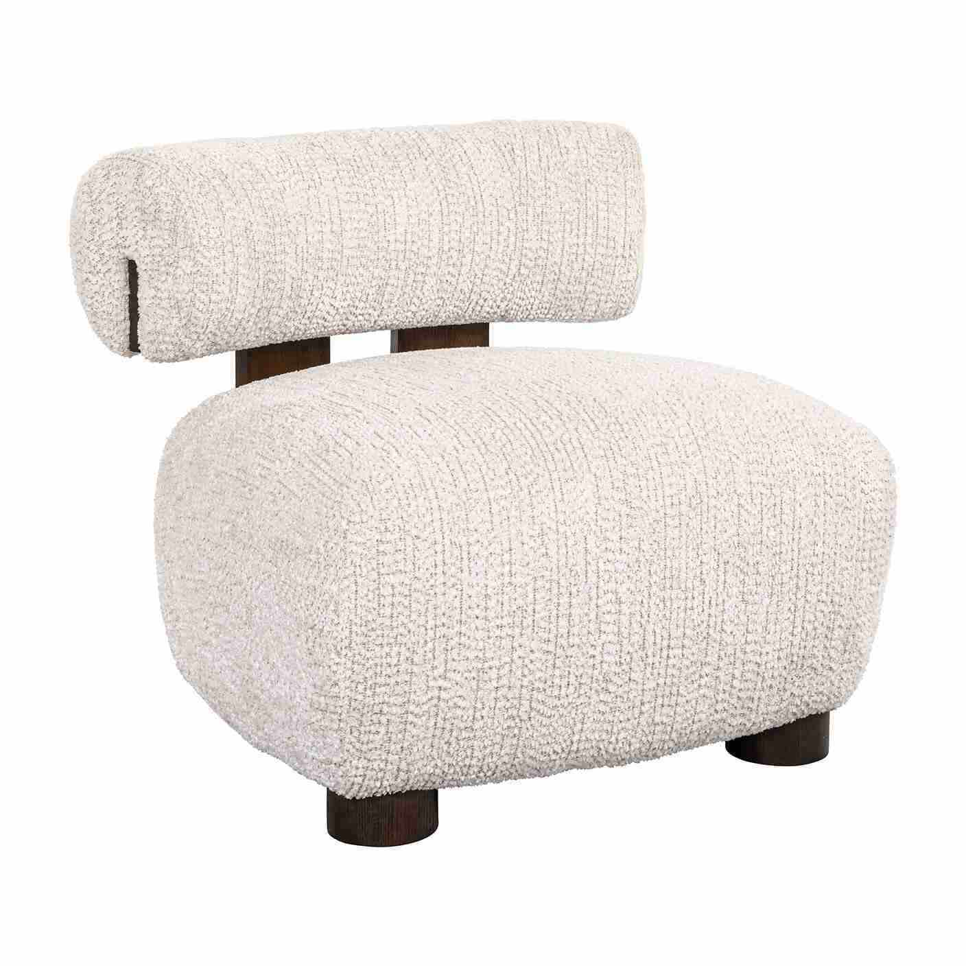 Richmond Fauteuil Arabella Chenille - Crëme - Japandi