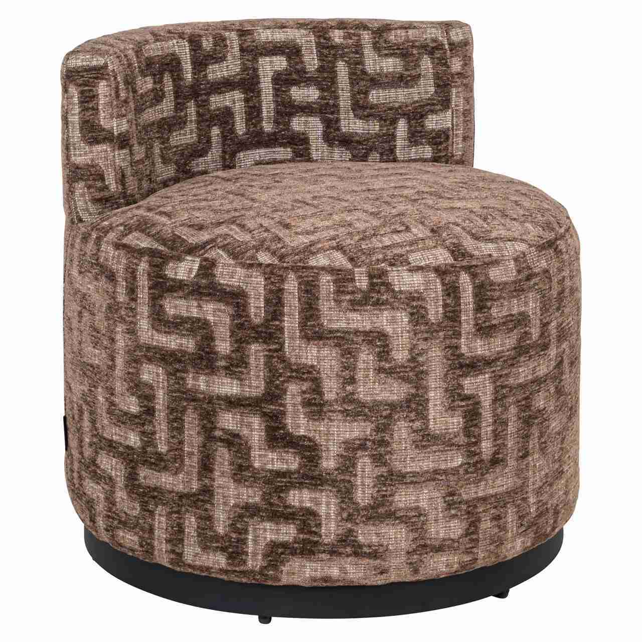 Richmond Fauteuil Franny Labyrinth - Bruin