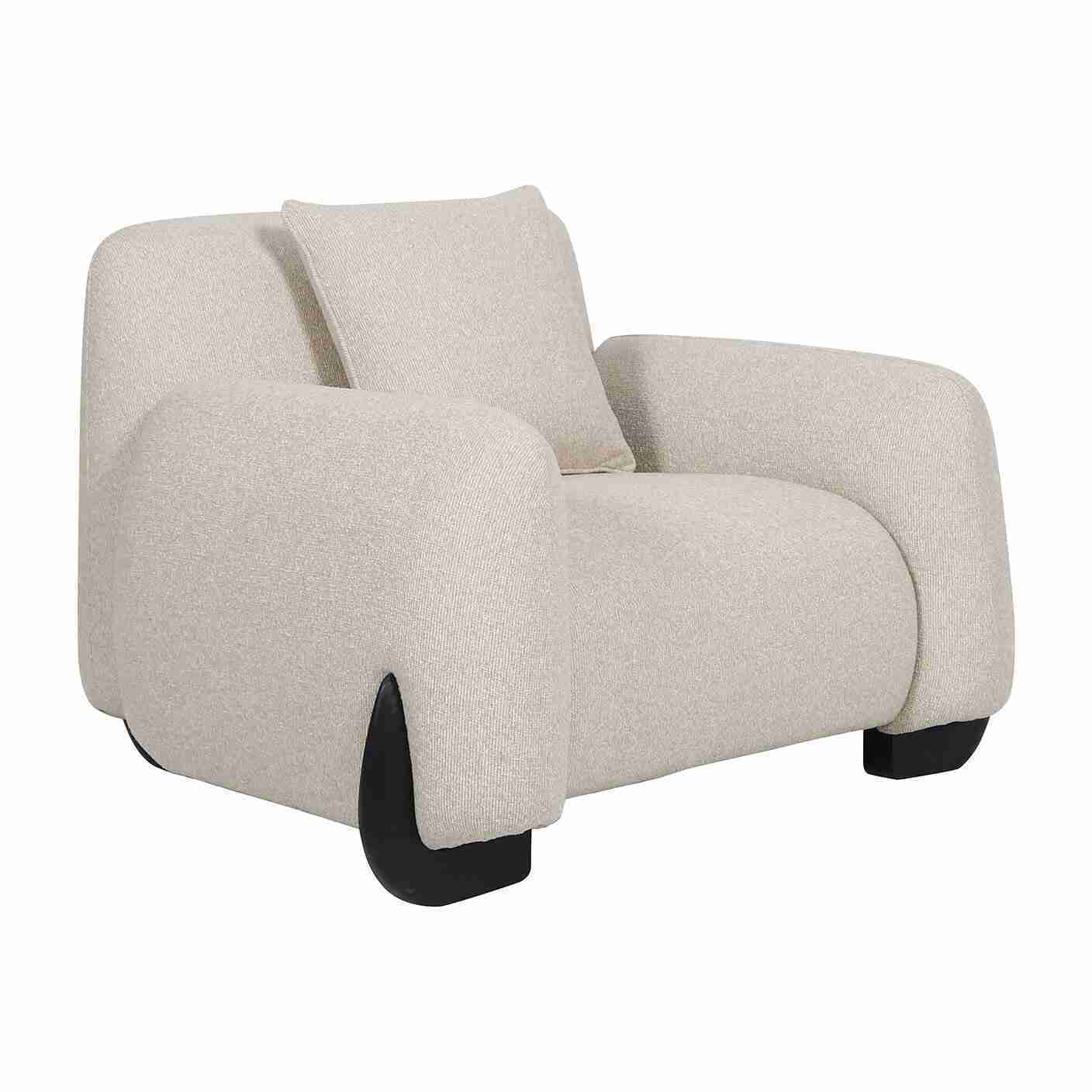 Richmond Fauteuil Godiva Bouclé - Beige