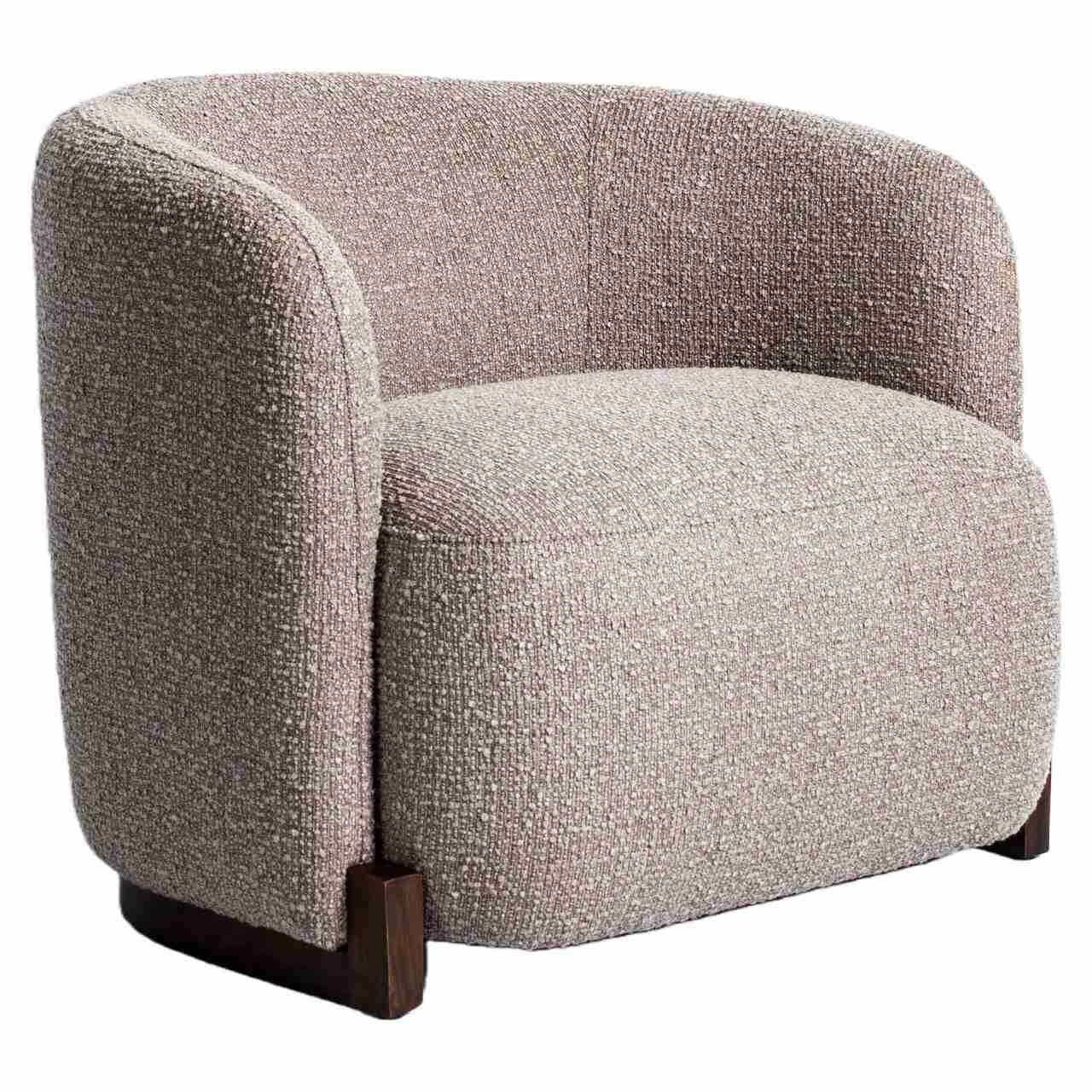 Richmond Fauteuil Hannah geweven stof - Mocca
