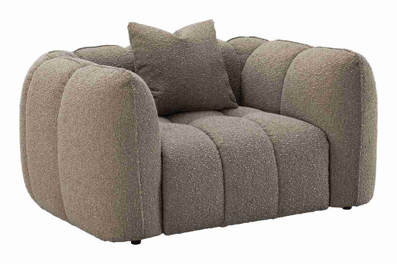 Richmond Fauteuil Hogan Chunky stof - Mocca