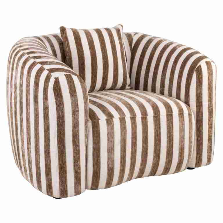 Richmond Fauteuil Luxandra Stripes - Sand