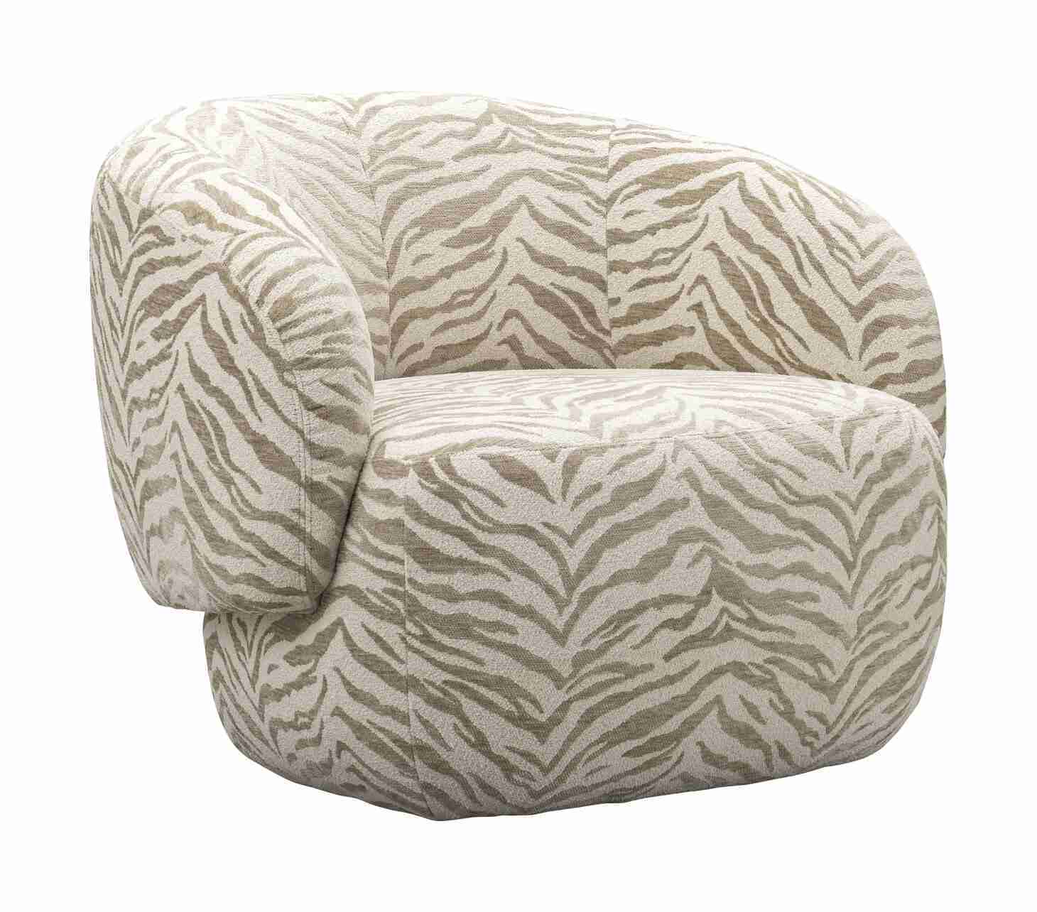 Richmond Fauteuil Milano Tiger stof - Beige