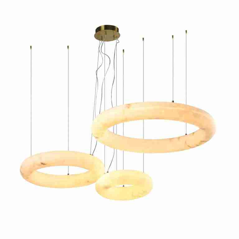 Richmond Hanglamp Thalora Resin, 3-lamps - Wit