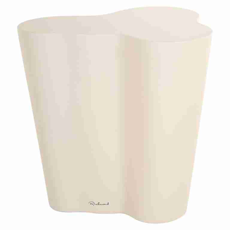 Richmond Organische Bijzettafel Urban Bloom 46 x 39cm - Wit