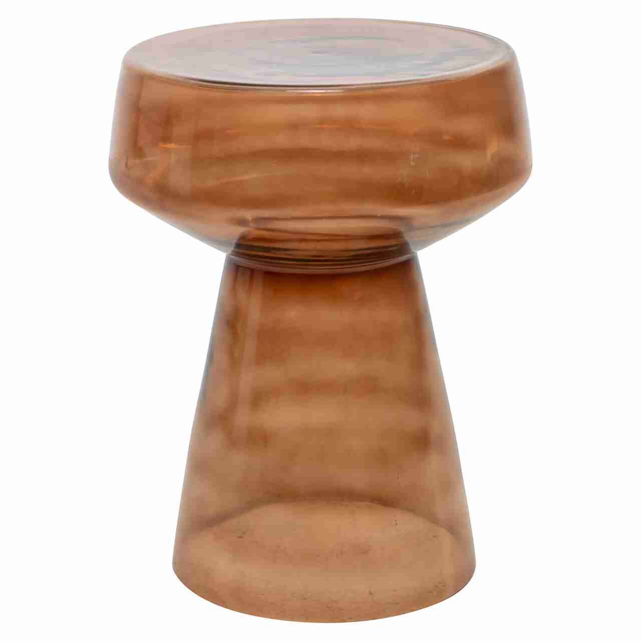 Richmond Ronde Bijzettafel Isa Glas, 40cm - Brown