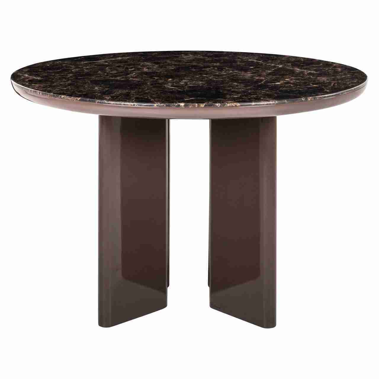 Richmond Ronde Eettafel Almundi Keramiek, √ò120cm - Chocolat Brown