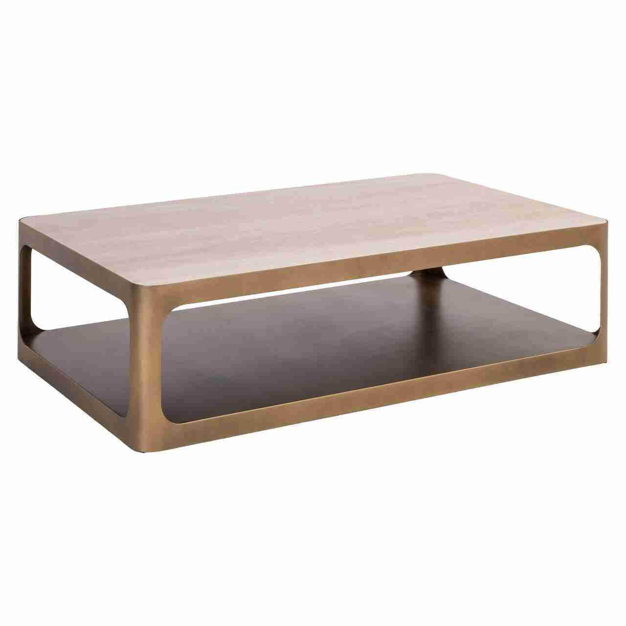 Richmond Salontafel Claridge Keramiek/Glas en ijzer, 130 x 80cm - Zand
