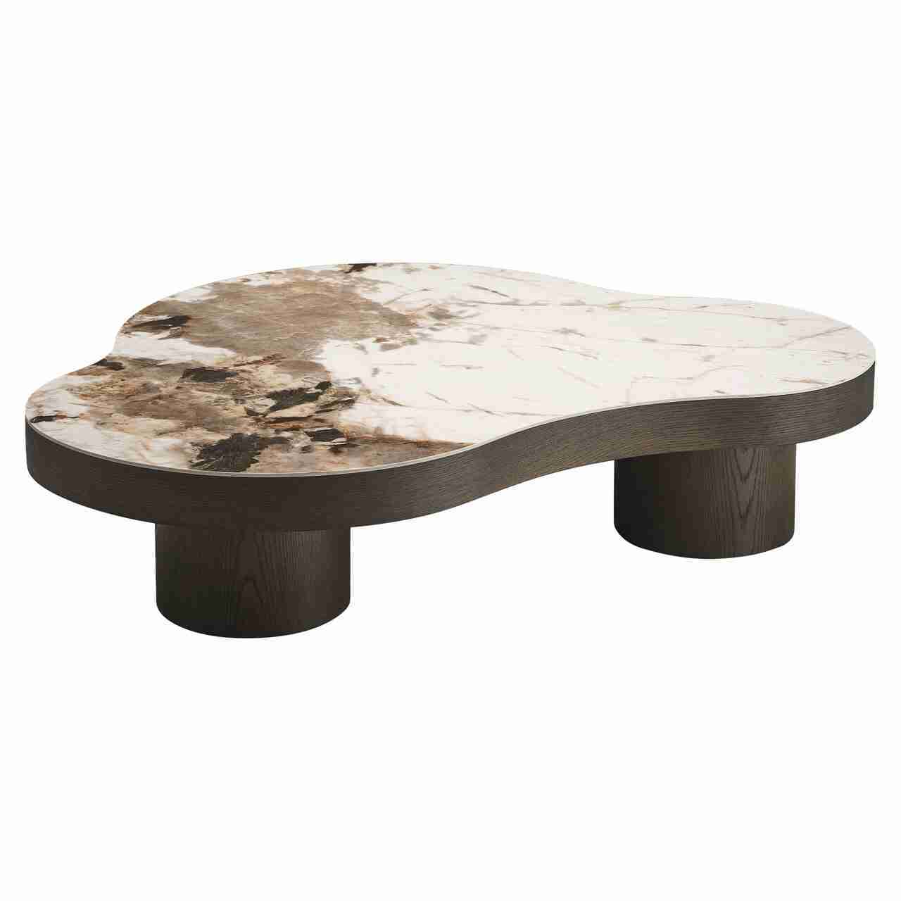 Richmond Salontafel Langford Keramiek - Bruin, 140 x 100cm - Organisch
