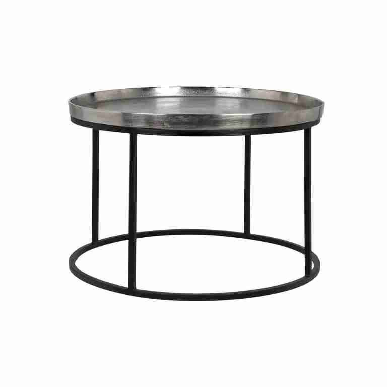 Richmond Salontafel Lyam Metaal, √ò70cm - Zilver - Rond