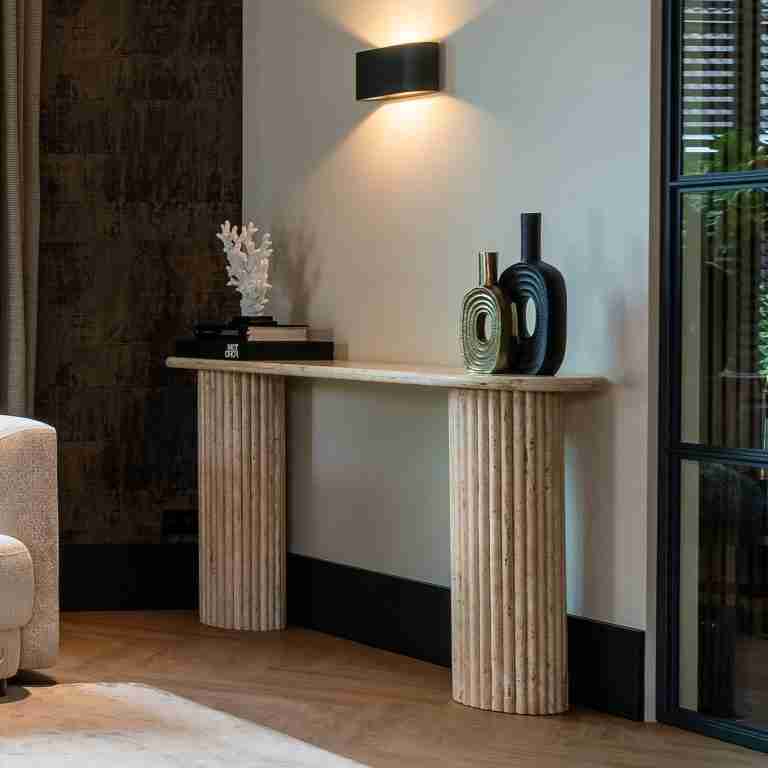 Richmond Sidetable La Cantera 160 x 38cm, Travertin - Beige
