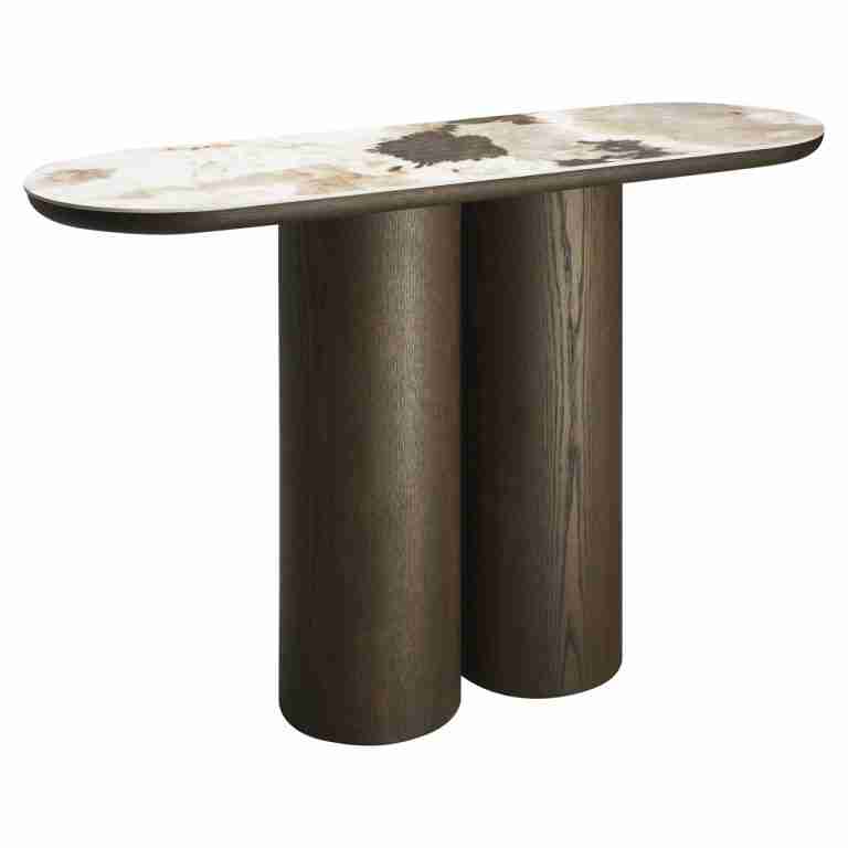 Richmond Sidetable Langford Keramiek, 120cm - Bruin