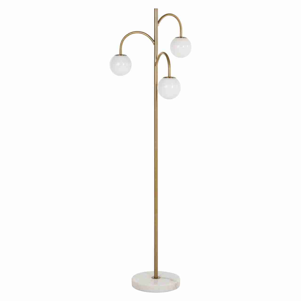 Richmond Vloerlamp Janou 3-lamps, 154cm hoog - Goud