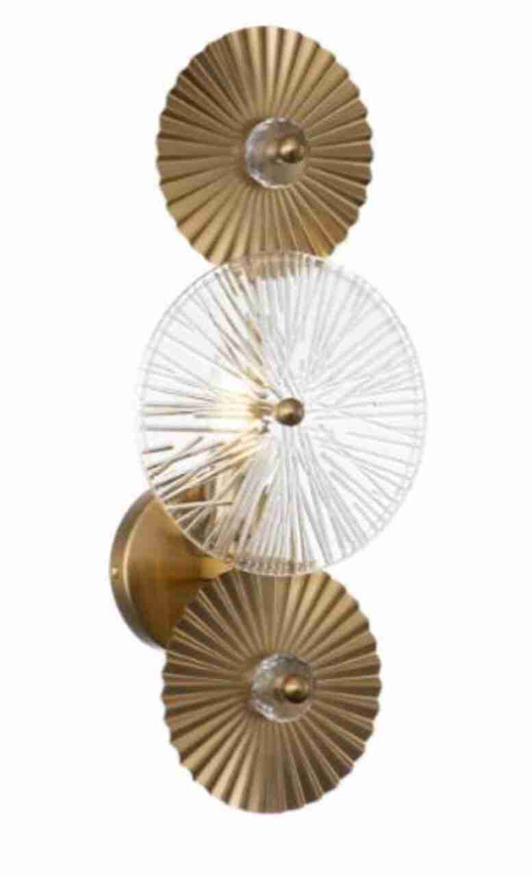 Richmond Wandlamp Aidan 45cm - Brushed Gold