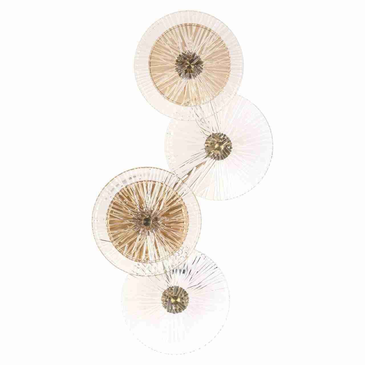 Richmond Wandlamp Linzi 4-lamps - Brushed Gold