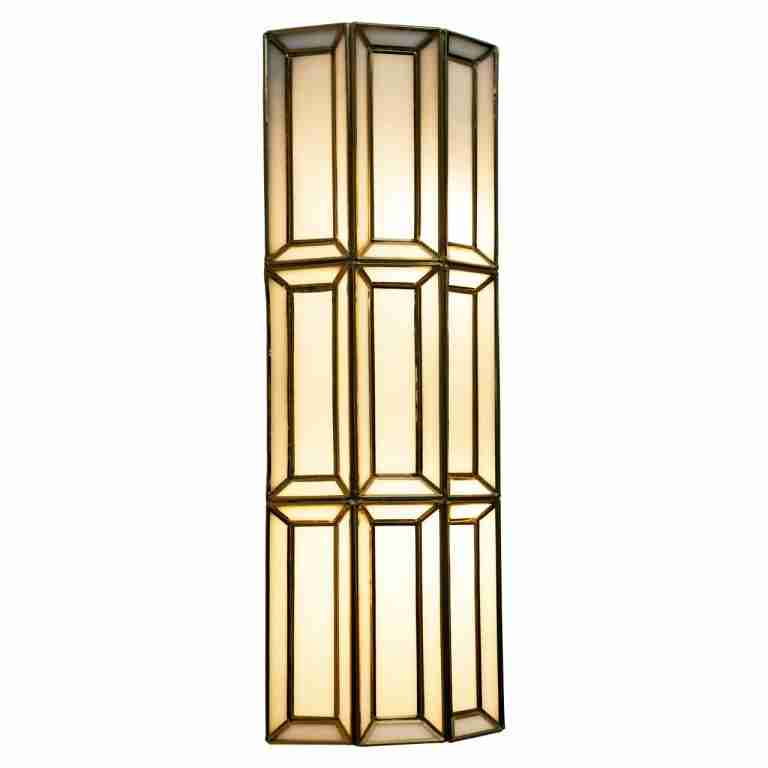 Richmond Wandlamp Opal - Brass Antique