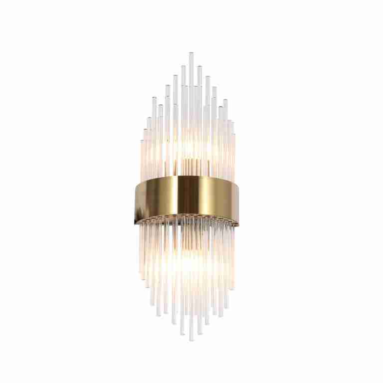Richmond Wandlamp Penelope Glas - Goud