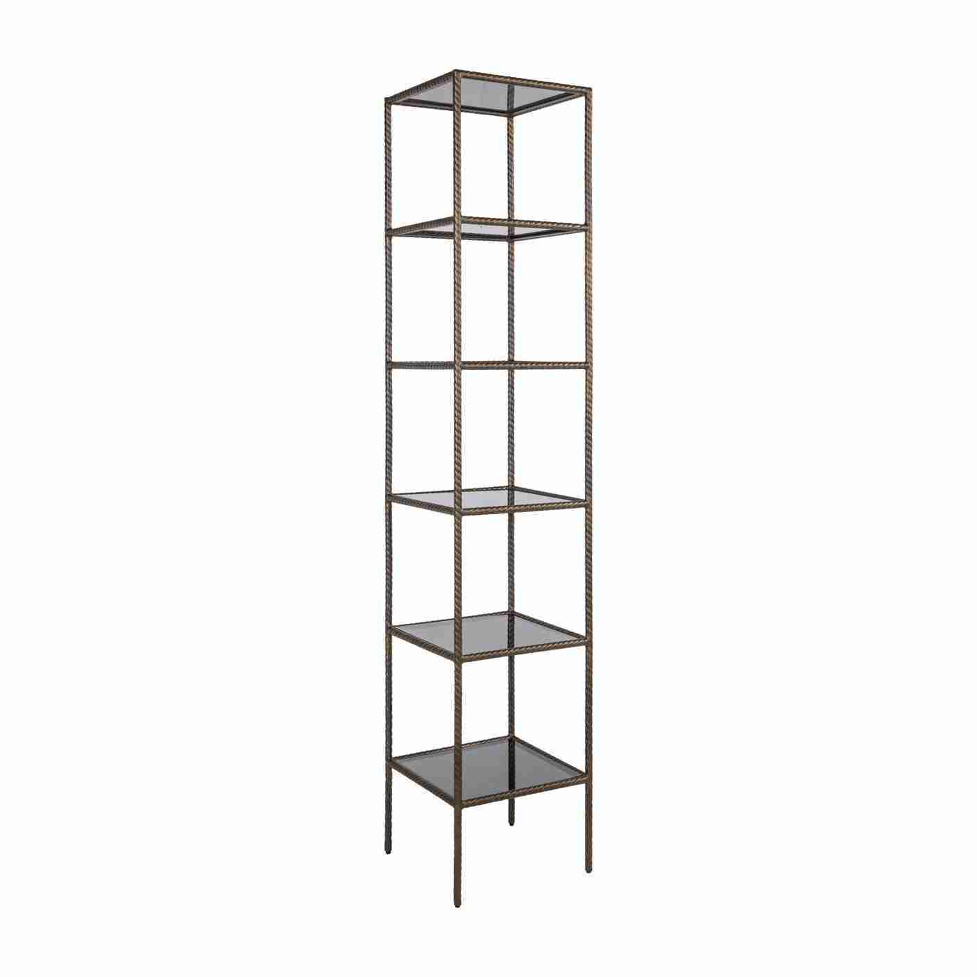 Richmond Wandrek Sheridon Glas en ijzer, 200 x 40cm - Goud