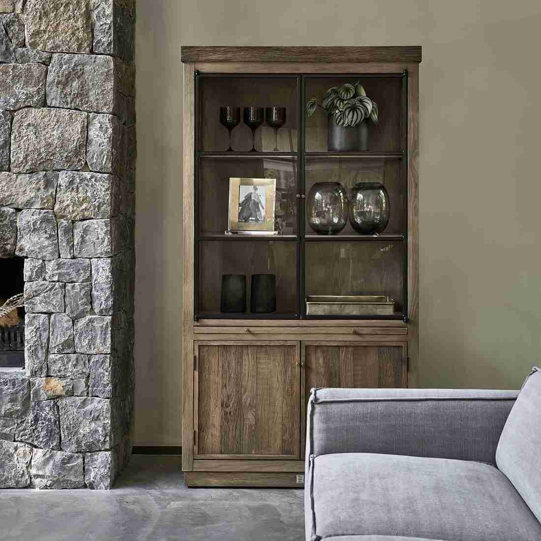 Rivièra Maison Buffetkast Clearwater Creek Eikenhout, 198 x 108cm - Brown