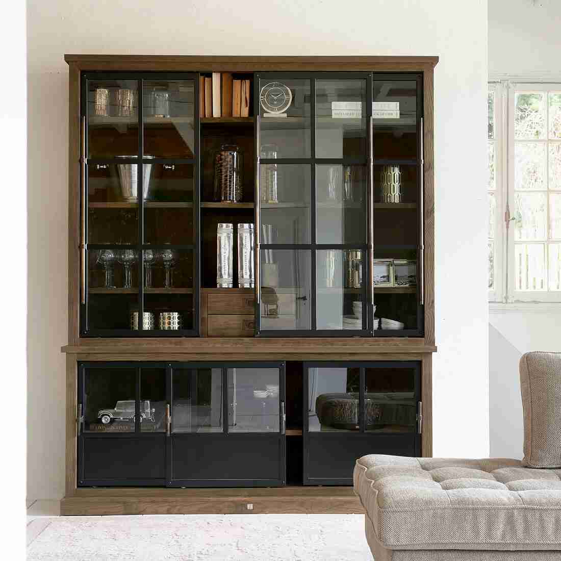 Rivièra Maison Buffetkast The Hoxton 220 x 180cm - Black
