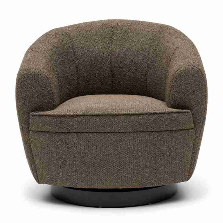Rivièra Maison Draaifauteuil The Countess Bouclé - Classic Brown