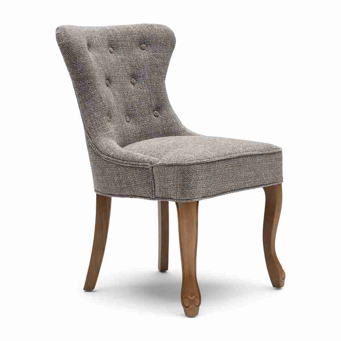Rivièra Maison Eetkamerstoel George Chenille Jacquard - Bright Taupe