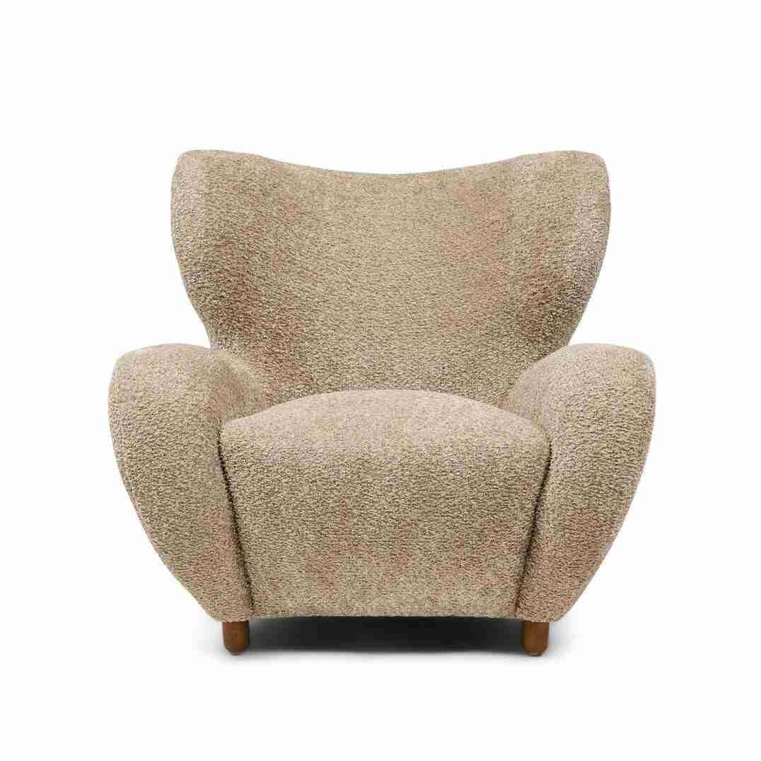 Rivièra Maison Fauteuil Courchevel Chenille - Classic Cream - Velvet