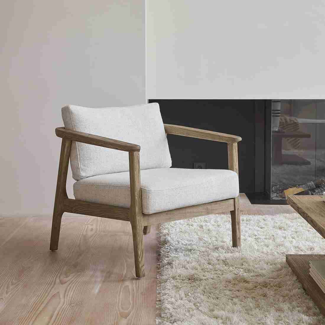 Rivièra Maison Fauteuil Goa Essenhout - Bruin - Japandi