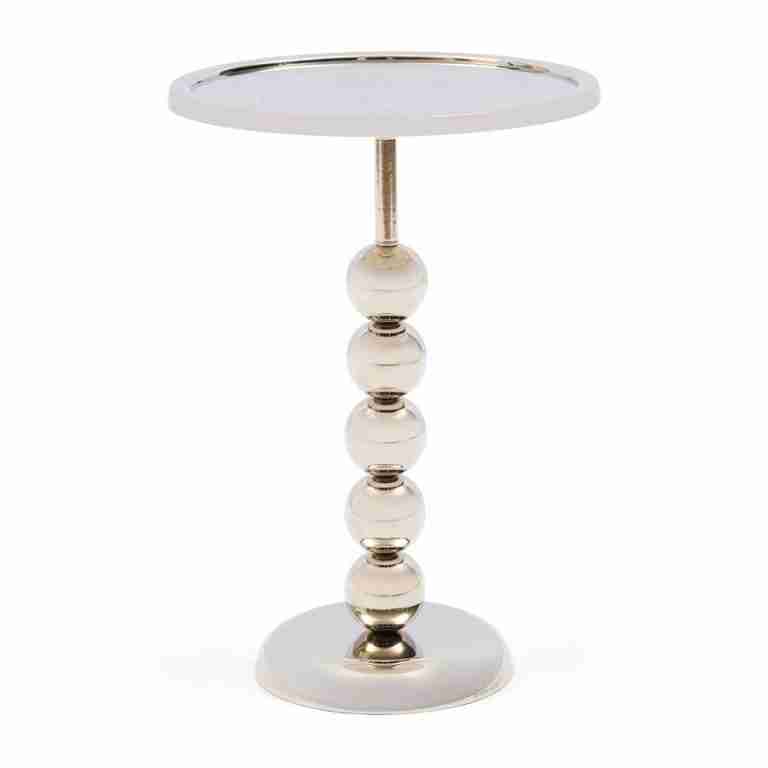 Rivièra Maison Ronde Bijzettafel Pena Palau 33cm - Zilver